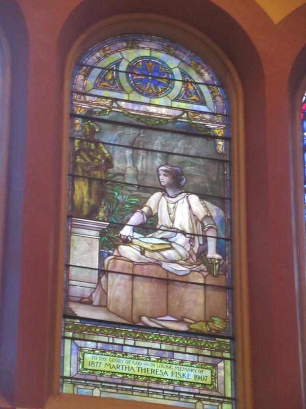 Fiske Memorial Window:  St. Catherine of Alexandria