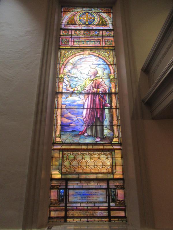Watt Memorial Window:  Peter's Deliverance