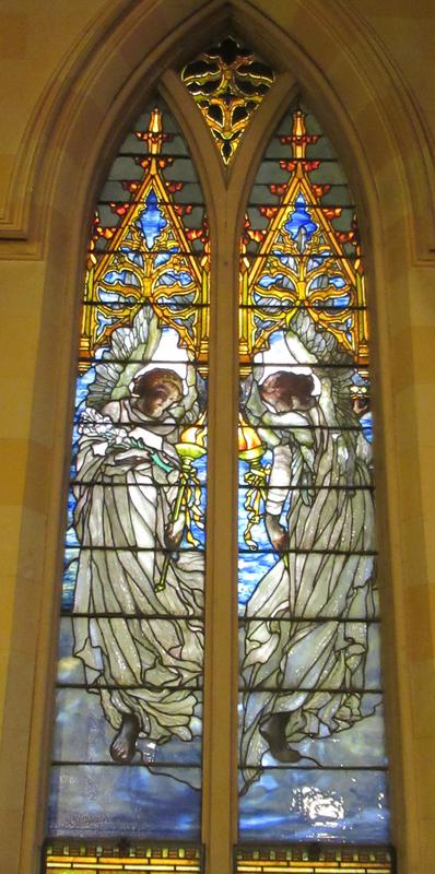 Switzer Memorial Window:  two angels