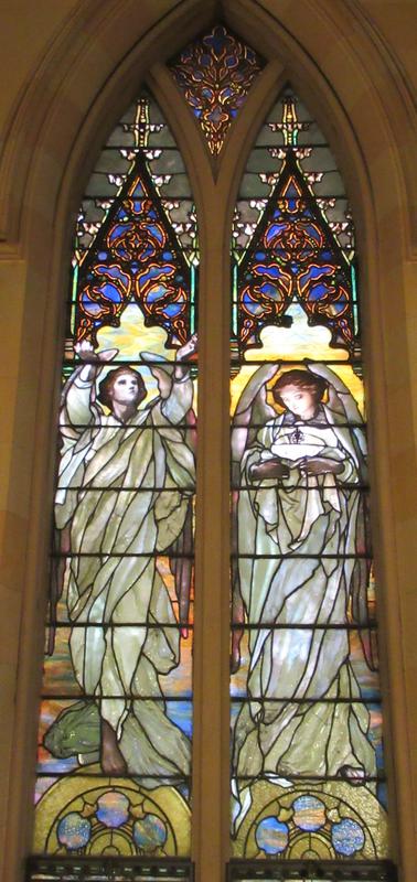White Memorial Window:  Angels of Faith and Peace