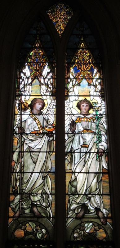 Woodward Memorial Window:  Raphael and Gabriel