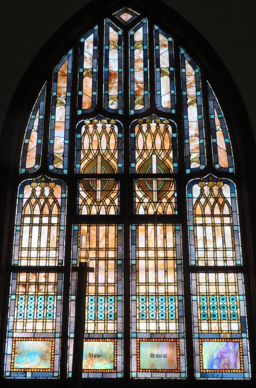 Holmes Memorial Window:  ornamental window