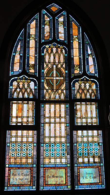 Taylor Memorial Window:  ornamental window