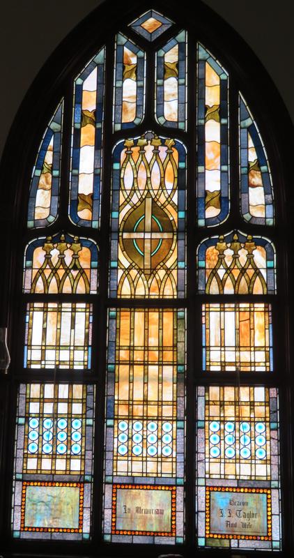 Taylor Memorial Window:  ornamental window