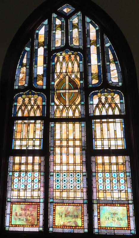 Taylor and Ely Memorial Window:  ornamental window