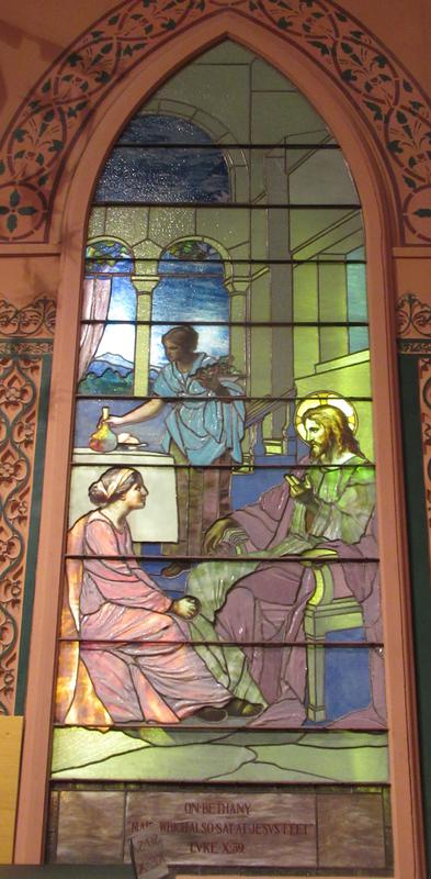 Greenwood Memorial Window:  Jesus at Bethany