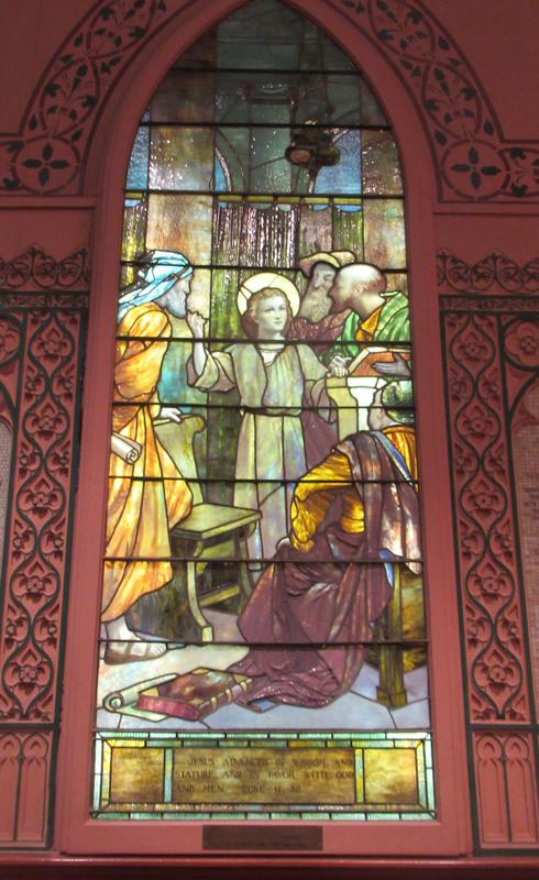 Chambers Memorial Window:  Christ in the Temple