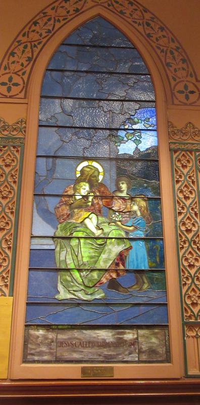 Van Arsdale Memorial Window:  Christ Blessing Little Children
