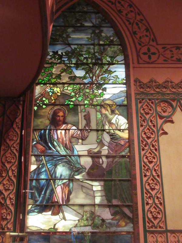 Chambers Memorial Window:  Jesus and the Woman of Samaria