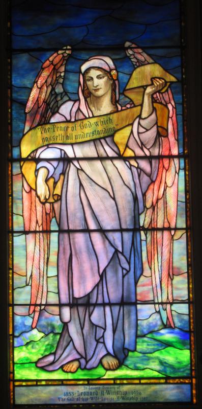 Winship Memorial Window:  angel