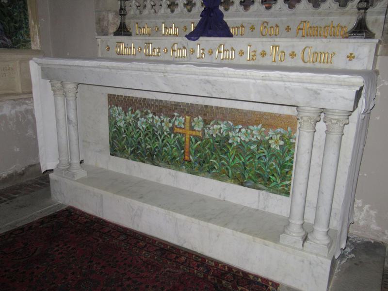 Hoppin Memorial Reredos:  altar and reredos