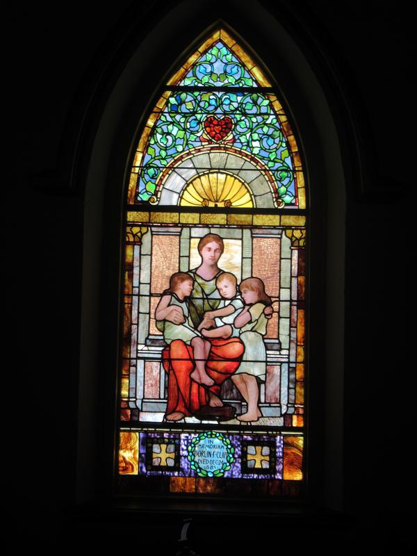 Clapp Memorial Window:  Charity
