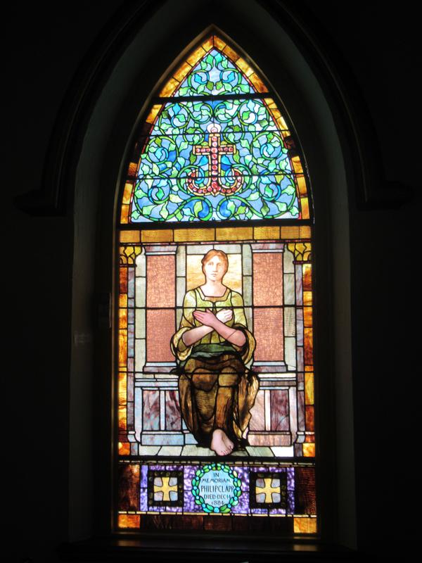 Clapp Memorial Window:  Hope