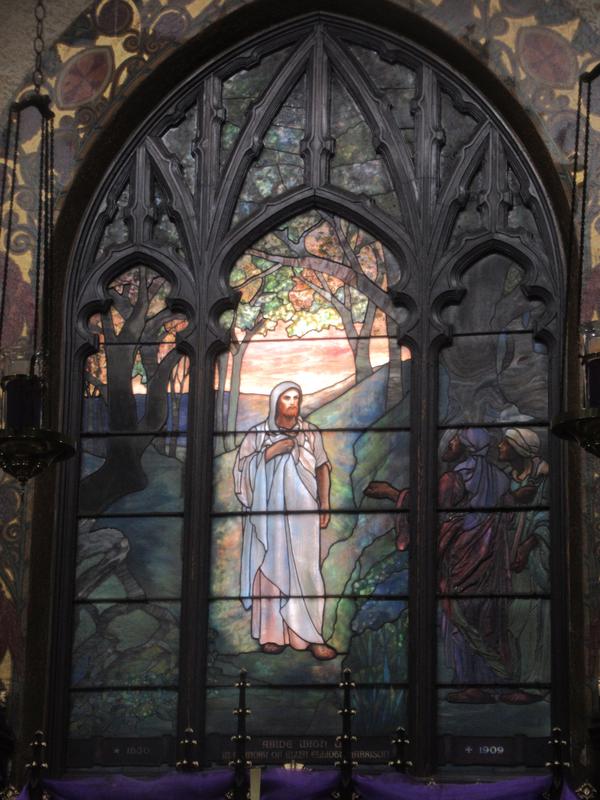 Harrison Memorial Window:  Christ on the Road to Emmaus