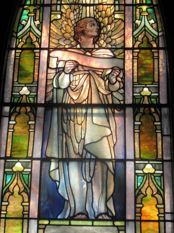 Harwood Memorial Window:  Christ on the Road to Emmaus