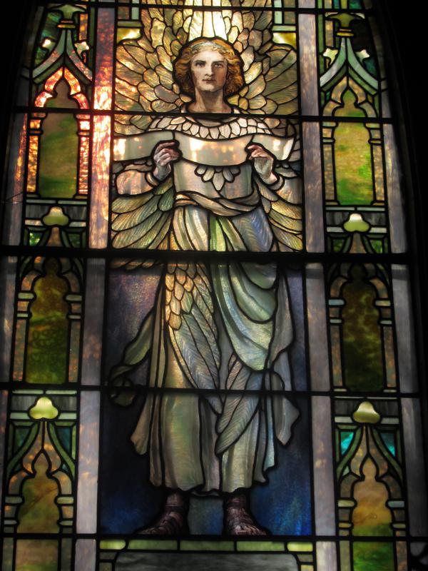 Harwood Memorial Window:  Christ on the Road to Emmaus