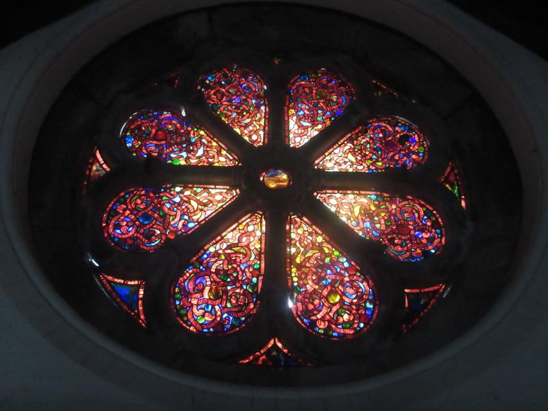 Parsons Memorial Window:  ornamental rose window