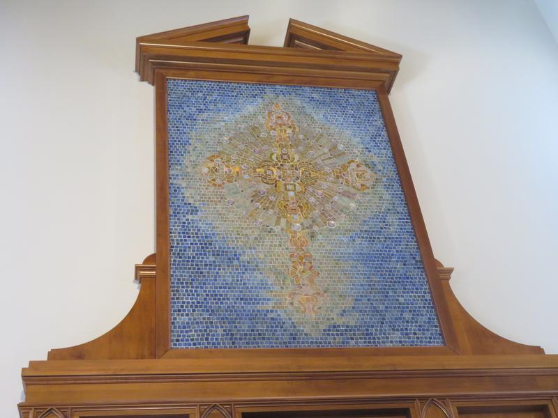 Fichthorn Memorial Mosaic:  Cross