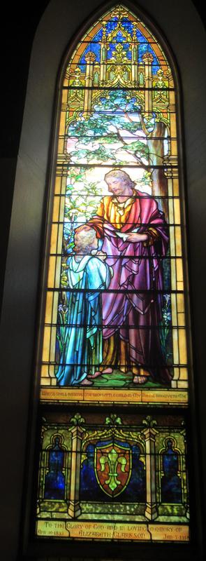 Clarkson Memorial Window:  Christ Blessing a Child