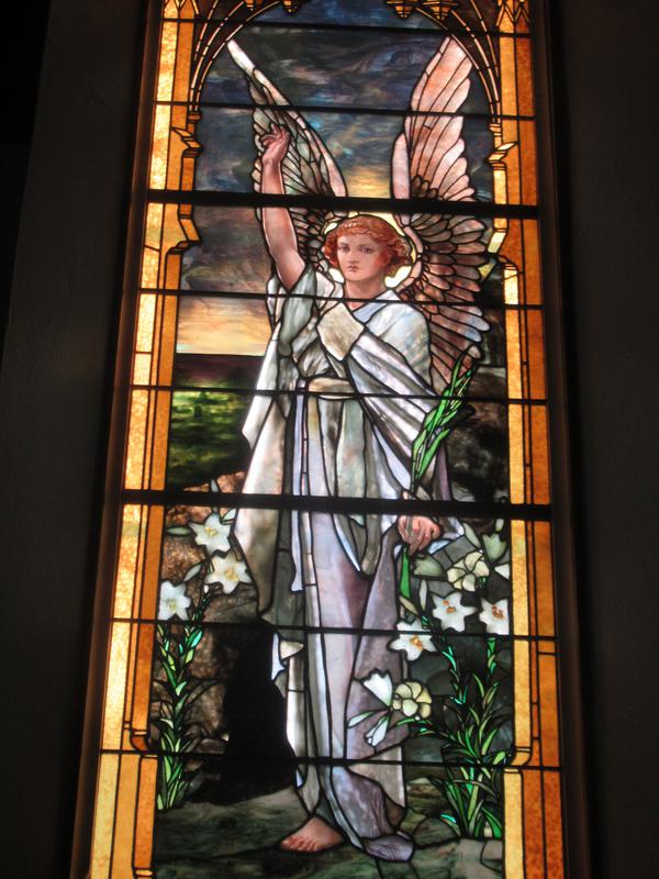 Usher Memorial Window:  Resurrection Angel