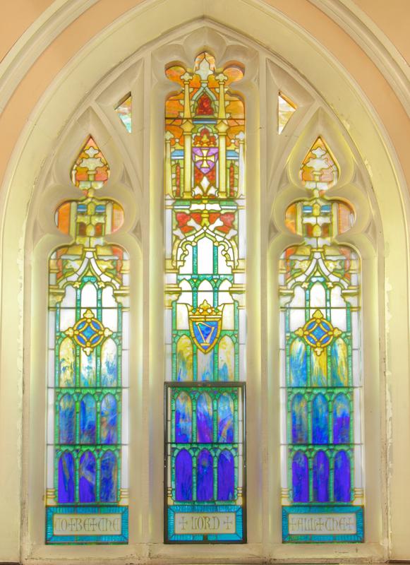 Zollikoffer Memorial Windows:  ten ornamental windows