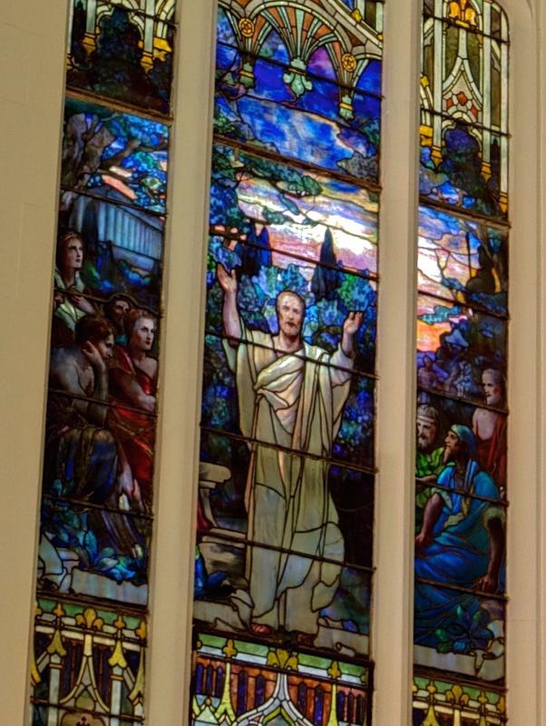 Krotel Memorial Window:  St. Paul Preaching at Athens