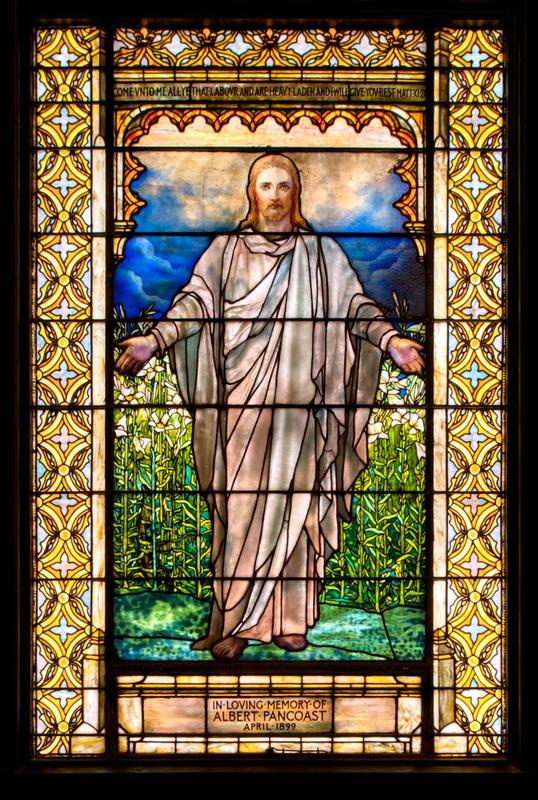 Pancoast Memorial Window:  Come Unto Me