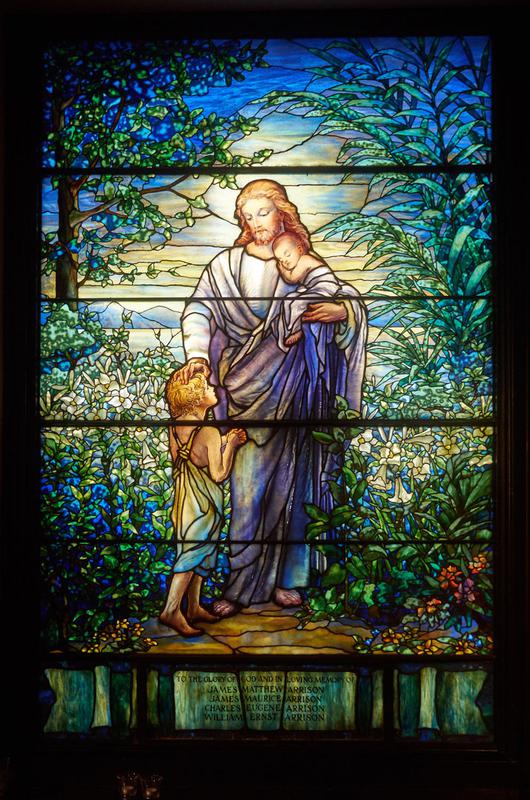Arrison Memorial Window:  Christ with the Children