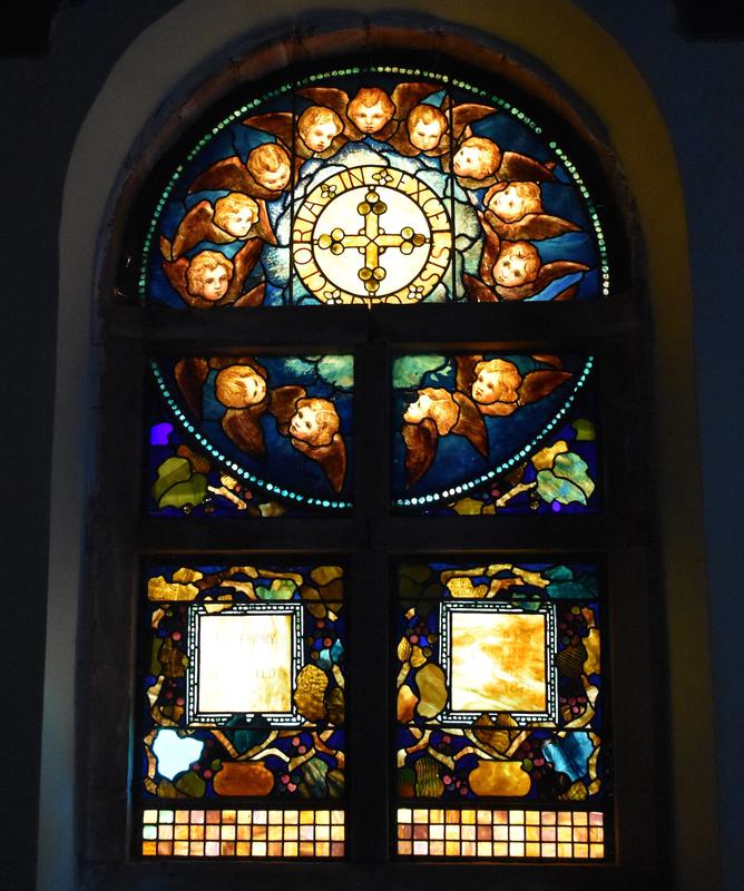Weed Memorial Window:  ornamental window