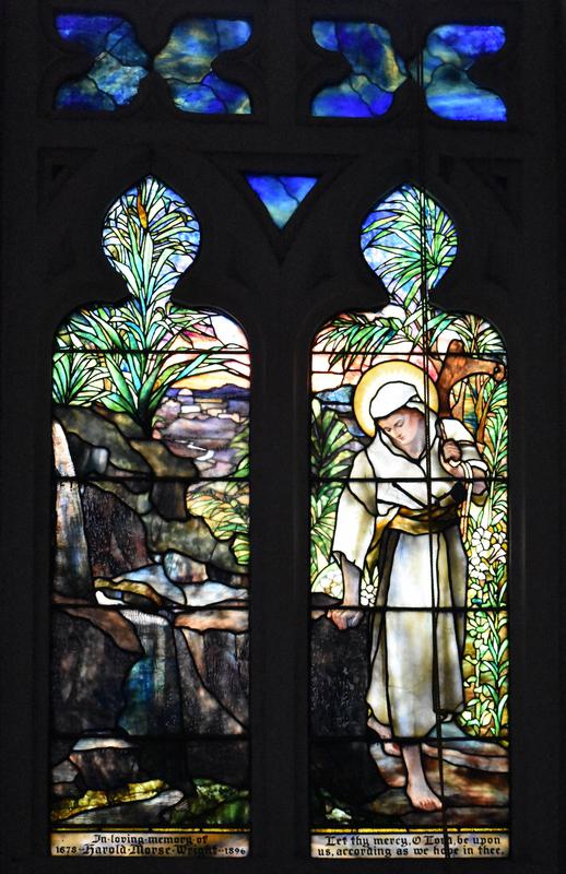 Wright Memorial Window:  Christ and Sparrow
