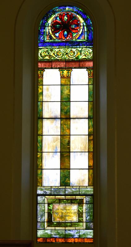 Pattison Memorial Window:  ornamental