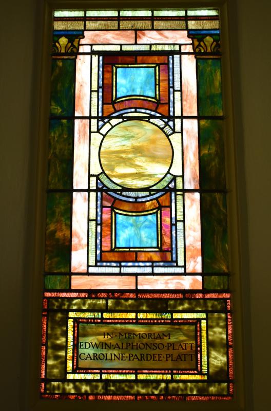 Platt Memorial Window:  ornamental