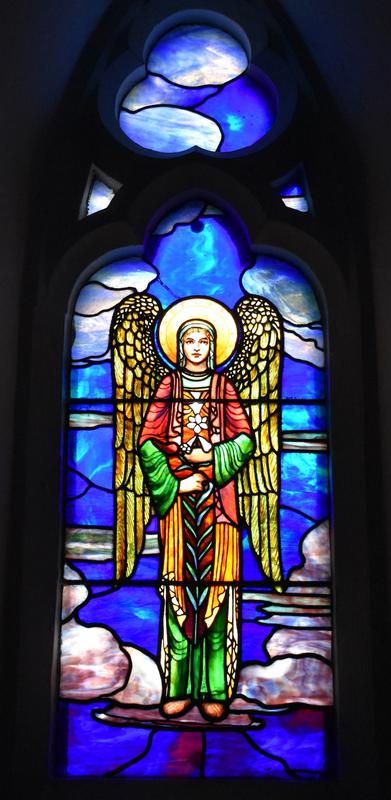 Campau Memorial Window:  Resurrection Angel