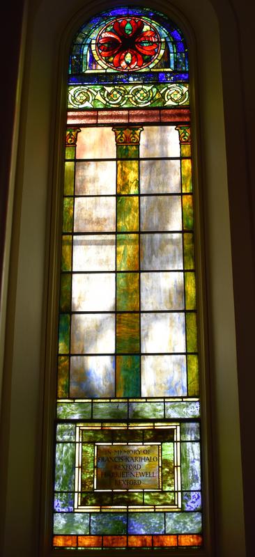 Rexford Memorial Window:  ornamental