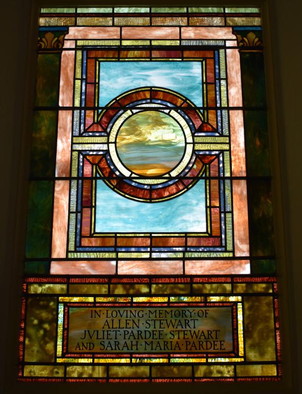 Stewart and Pardee Memorial Window:  ornamental