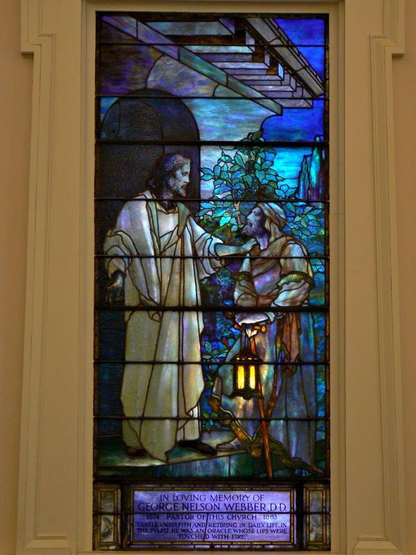 Webber Memorial Window:  Christ appearing to Nicodemus