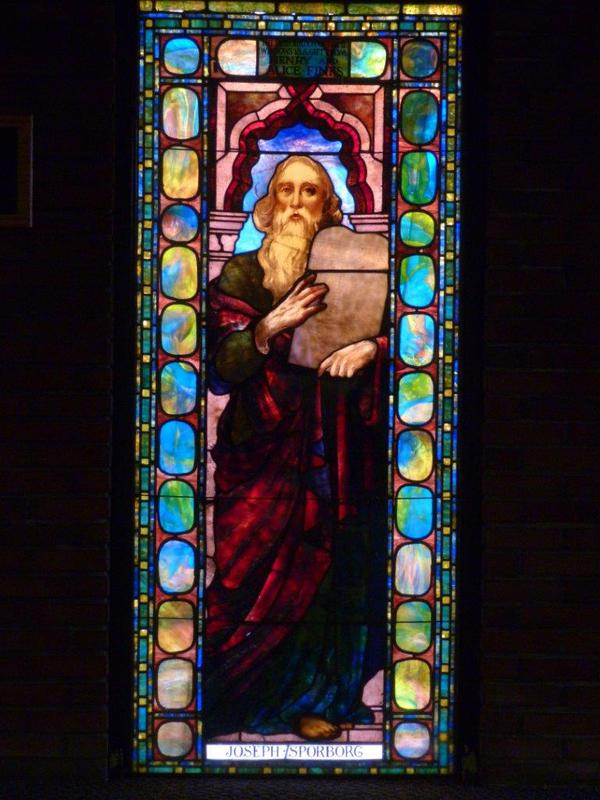 Sporborg Memorial Window:  Moses