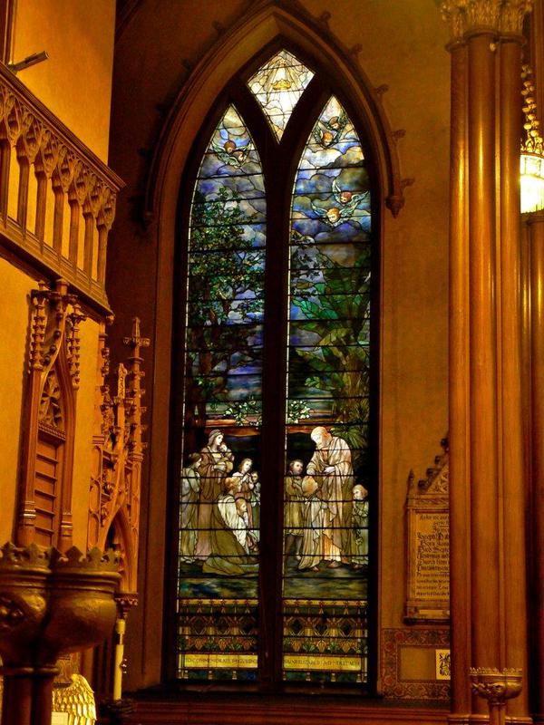 Guild of St. Elizabeth Commemorative Window:  Christ Blessing Children