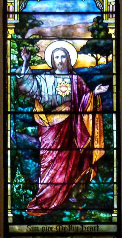 Prendergast Memorial Window:  Sacred Heart of Jesus