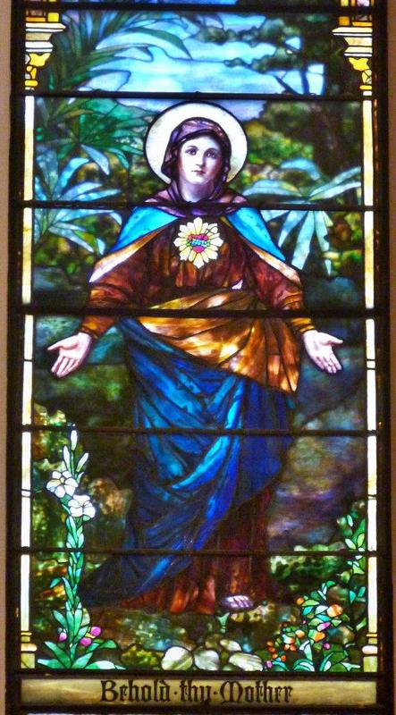 Hayes Memorial Window:  Sacred Heart of Mary