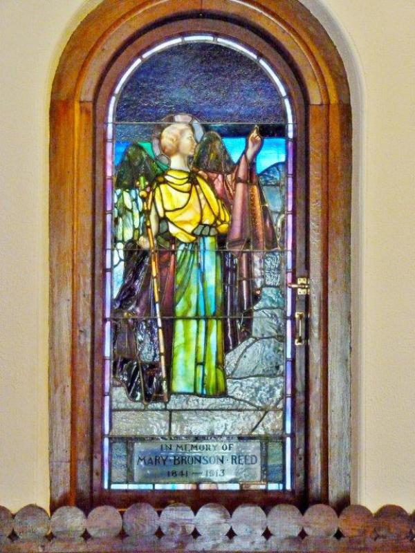 Reed Memorial Window:  angel