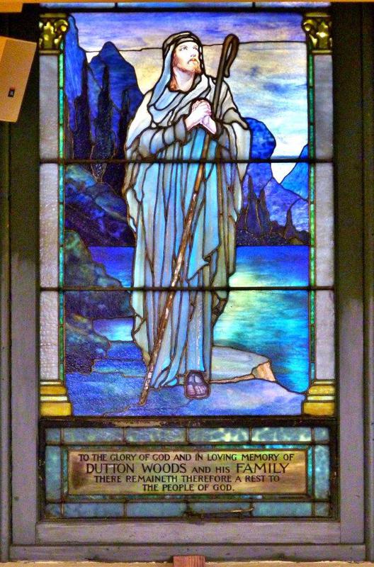 Woods Memorial Window:  Jesus by the Sea of Galilee