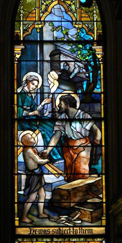 Brearton Memorial Window:  Jesus in the Workshop at Nazareth