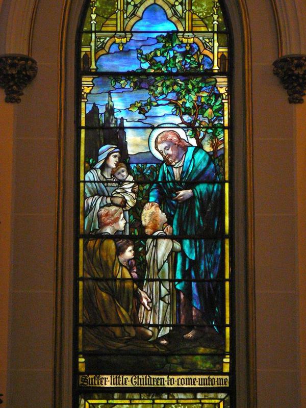 Mitchell Memorial Window:  Jesus Blessing Little Children
