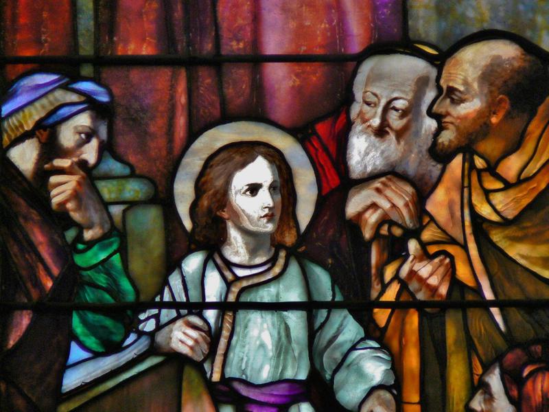 Green Memorial Window:  Jesus in the Midst of the Doctors