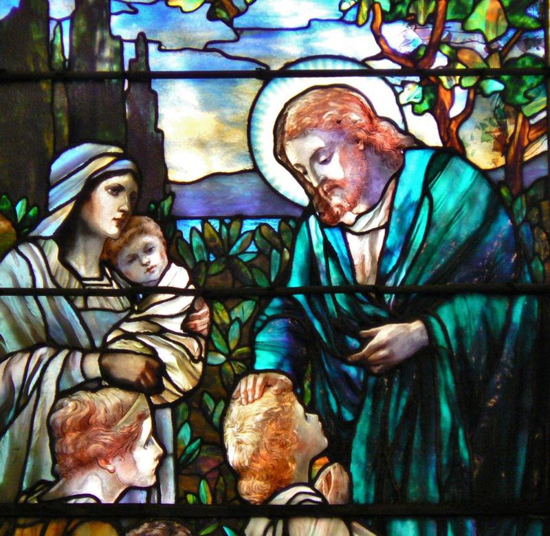 Mitchell Memorial Window:  Jesus Blessing Little Children