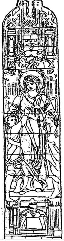 Woodward Memorial Window:  Dorcas