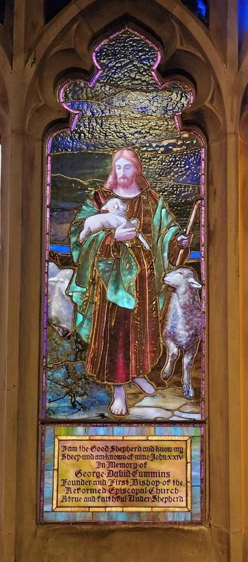 Cummins Memorial Window:  The Good Shepherd