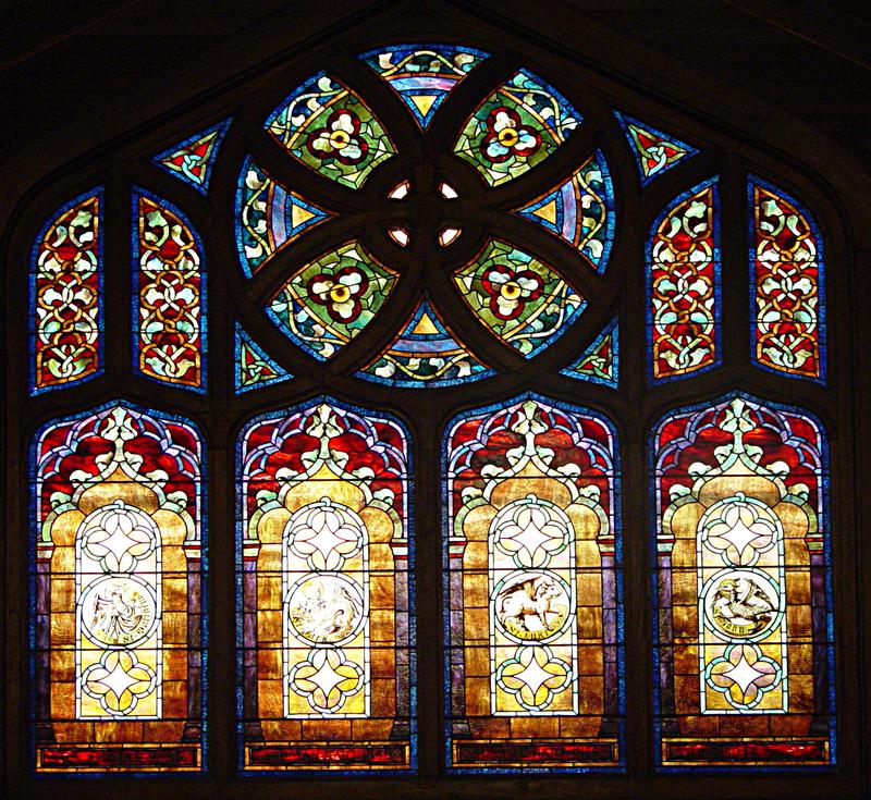 Hart, Mumford, Palmer and Strong Memorial Window:  ornamental