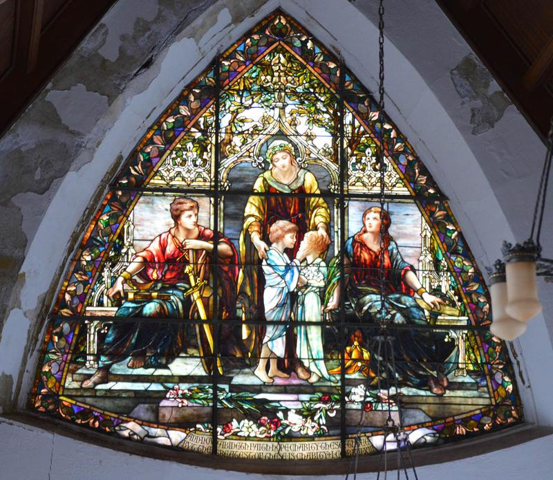 Gould Memorial Window:  Faith, Hope and Charity